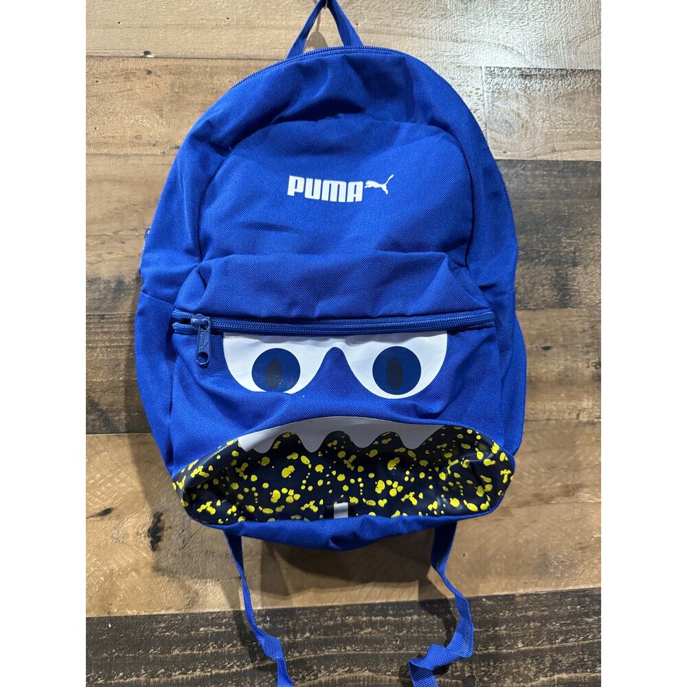 PUMA Kids Backpack-Blue/Monster Face